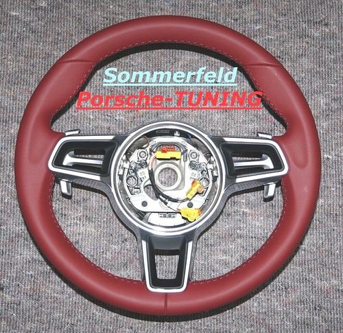 Porsche 958 970 981 992 Sport Design Lether steering wheel