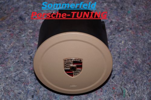 Porsche Carrera 997 + Boxster Cayman 987 MK2 steering wheel airbag sand beige 99780308923 5Z1