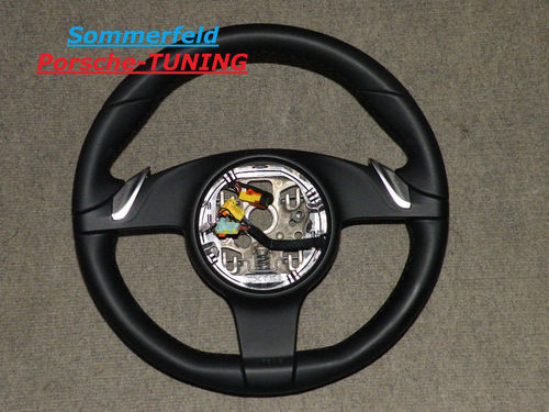 Porsche Boxster Cayman 987 + Carrera 997 MK2 PDK leather steering wheel black 997.347.803.59 A34