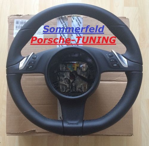 Porsche Carrera 997 + Boxster Cayman 987 MK2 PDK Multifunction Lether steering wheel 99734780366A34