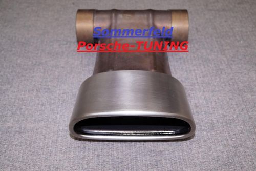 Porsche Boxster Cayman 987 + 981 stainless steel tailpipe 981.111.261.08